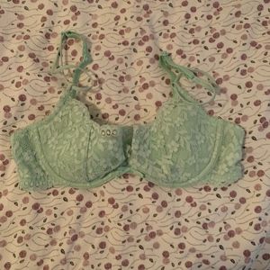 Mint Green Lace Bra